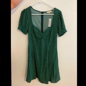 Pacsun green floral patterned dress